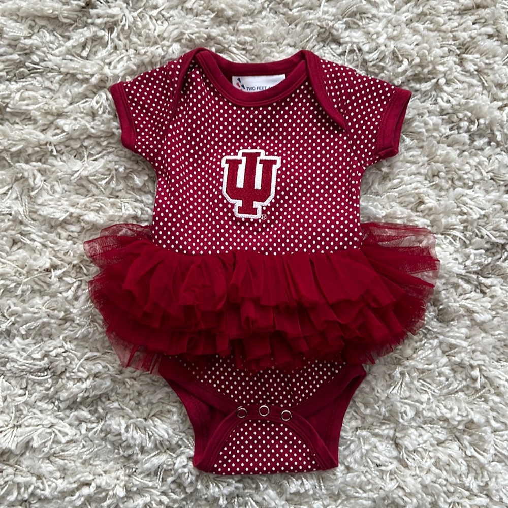 Indiana University onesie with tutu size newborn
